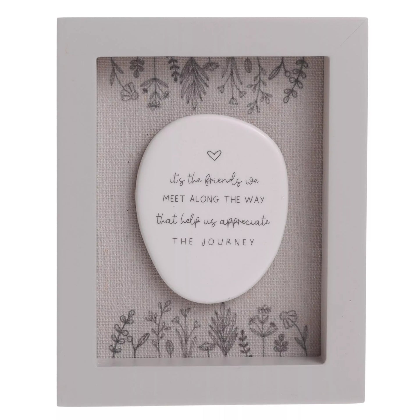 Moments Framed Ceramic Plaque 12 x 15cm - Friends Journey