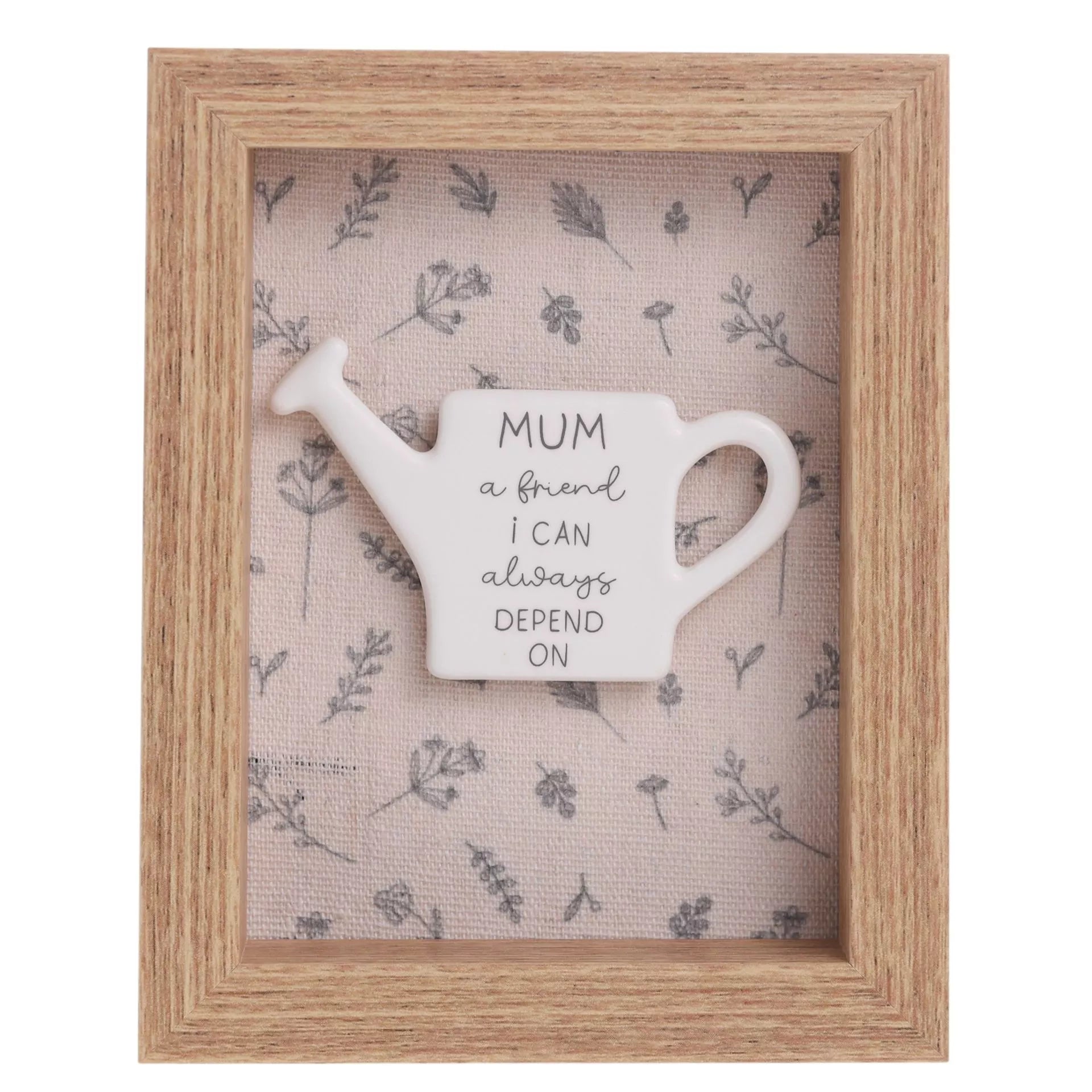 Moments Framed Ceramic Plaque 12cm x 15cm - Mum