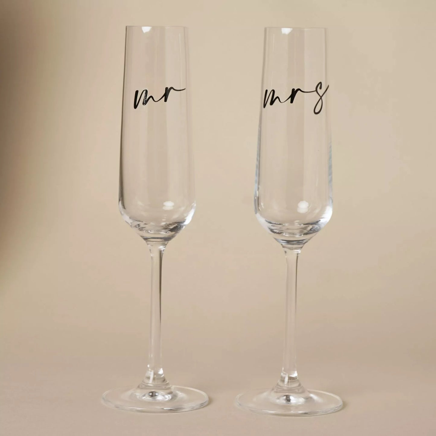Amore - Champagne Flute A Set Of 2pcs - Mr & Mrs
