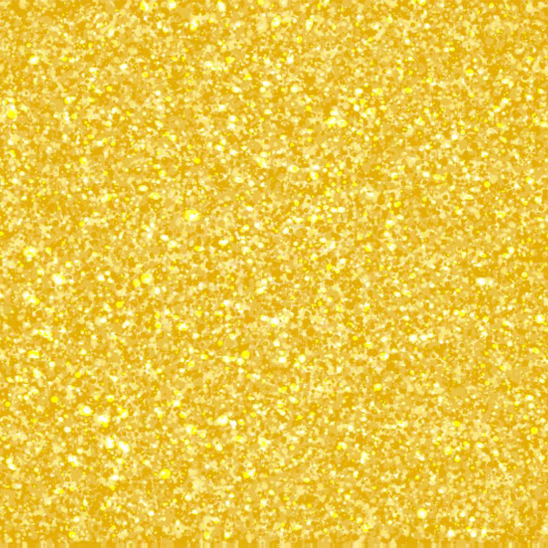 Glitter Powder In Plastic Bottle 30g - Yellow