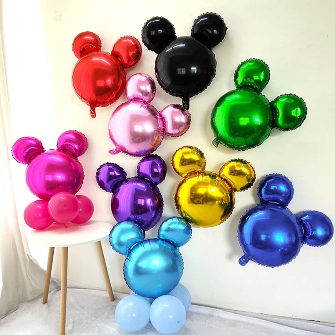 Air-Fill Foil Mickey Mouse Shape Head Balloon 60cm x 1pc Assortment