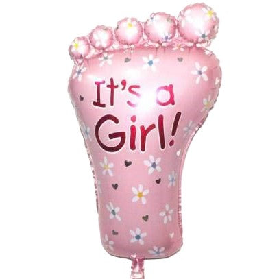 Air-Fill Foil Foot "It' A Girl!" Balloon 68cm