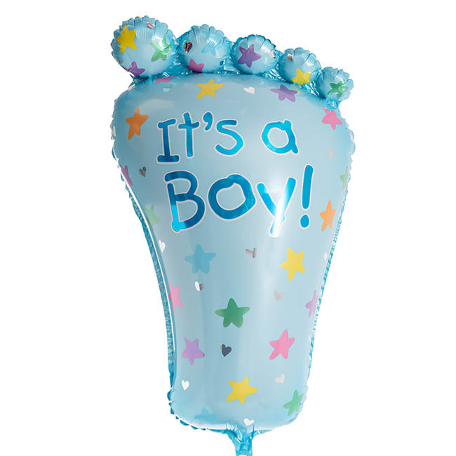 Air-Fill Foil Foot "It' A Boy!" Balloon 68cm