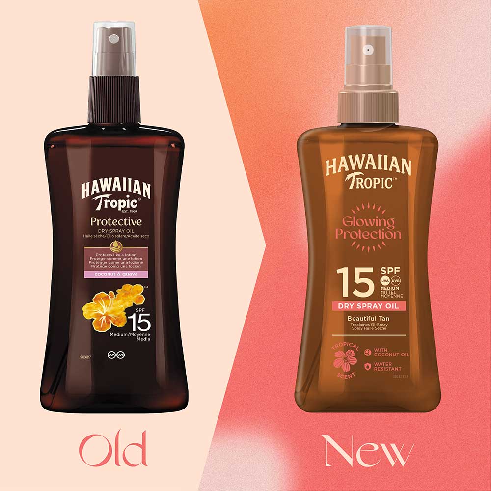 Hawaiian Tropic Glowing Protection Dry Oil Gel SPF15 200ml