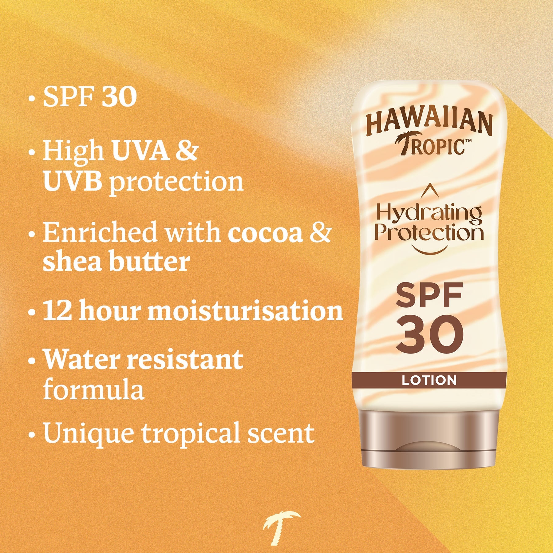 Hawaiian Tropic Hydrating Protection Lotion SPF30 180ml