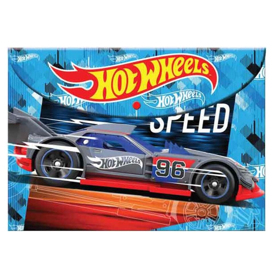 A4 Button Folder Hot Wheels