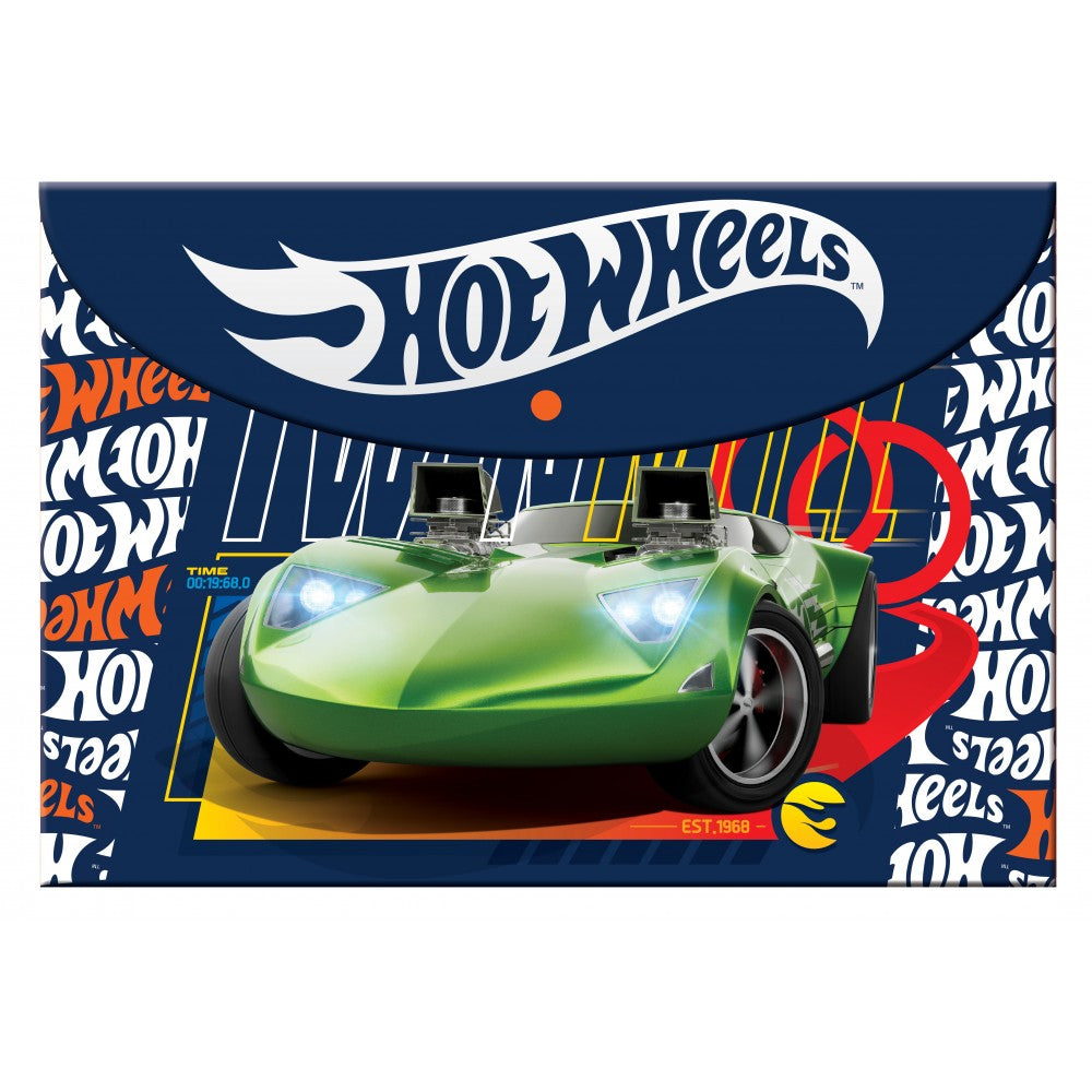 A4 Button Folder Hot Wheels