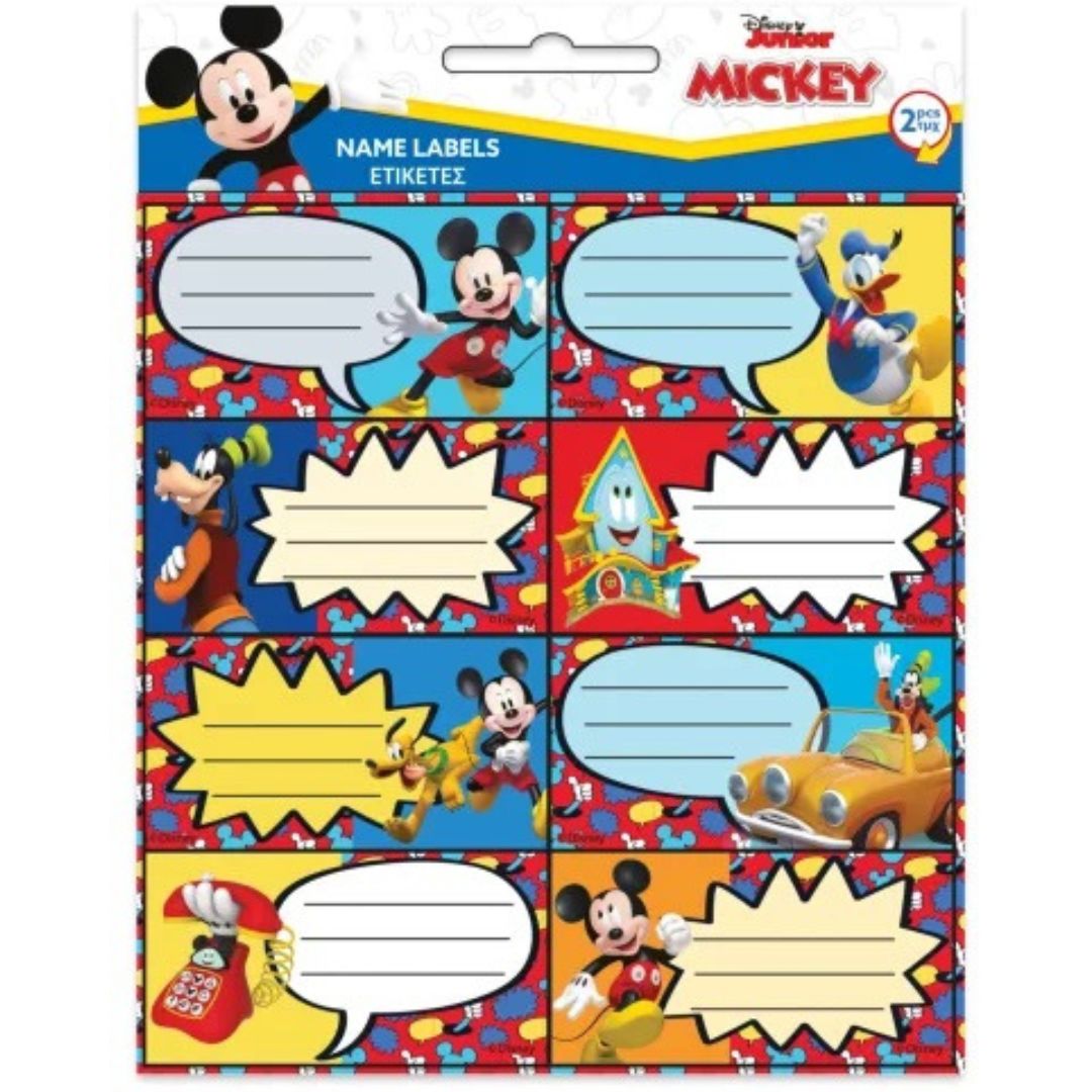 Disney Mickey Self-Adhesive Book Labels (16 pcs)