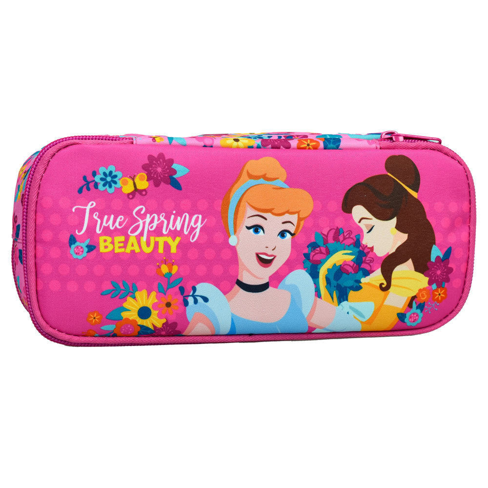 Gim Oval Pencil Case Disney Princess 23 x 10 x 5cm