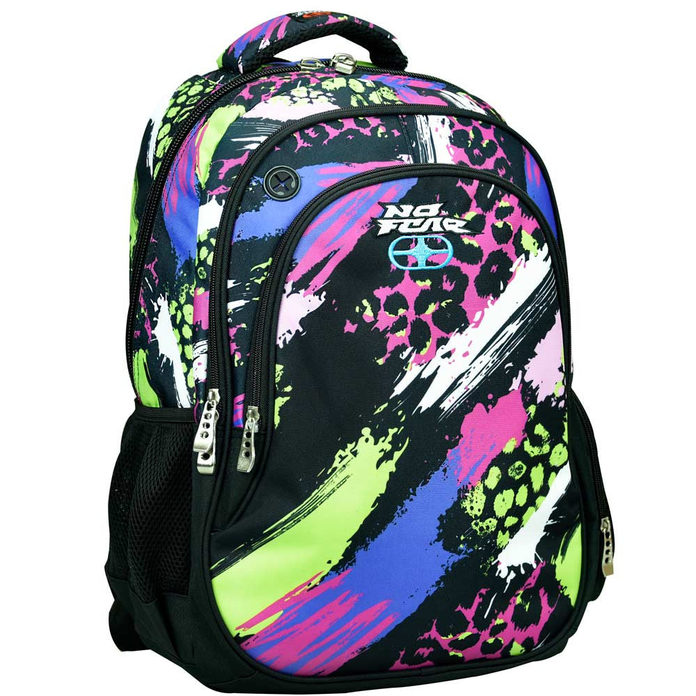 Back Me Up No Fear Backpack 47 x 32 x 15cm Tie Dye Leopard