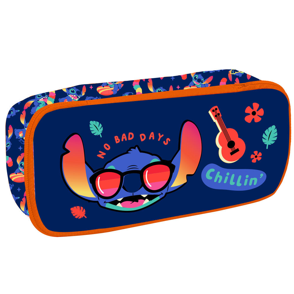 Gim Oval Pencil Case Disney Stitch 23 x 10 x 5cm