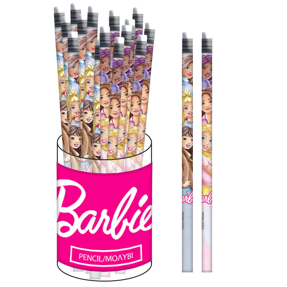 Gim Graphite Pencil HB & Eraser - Barbie x 1pc Assortment
