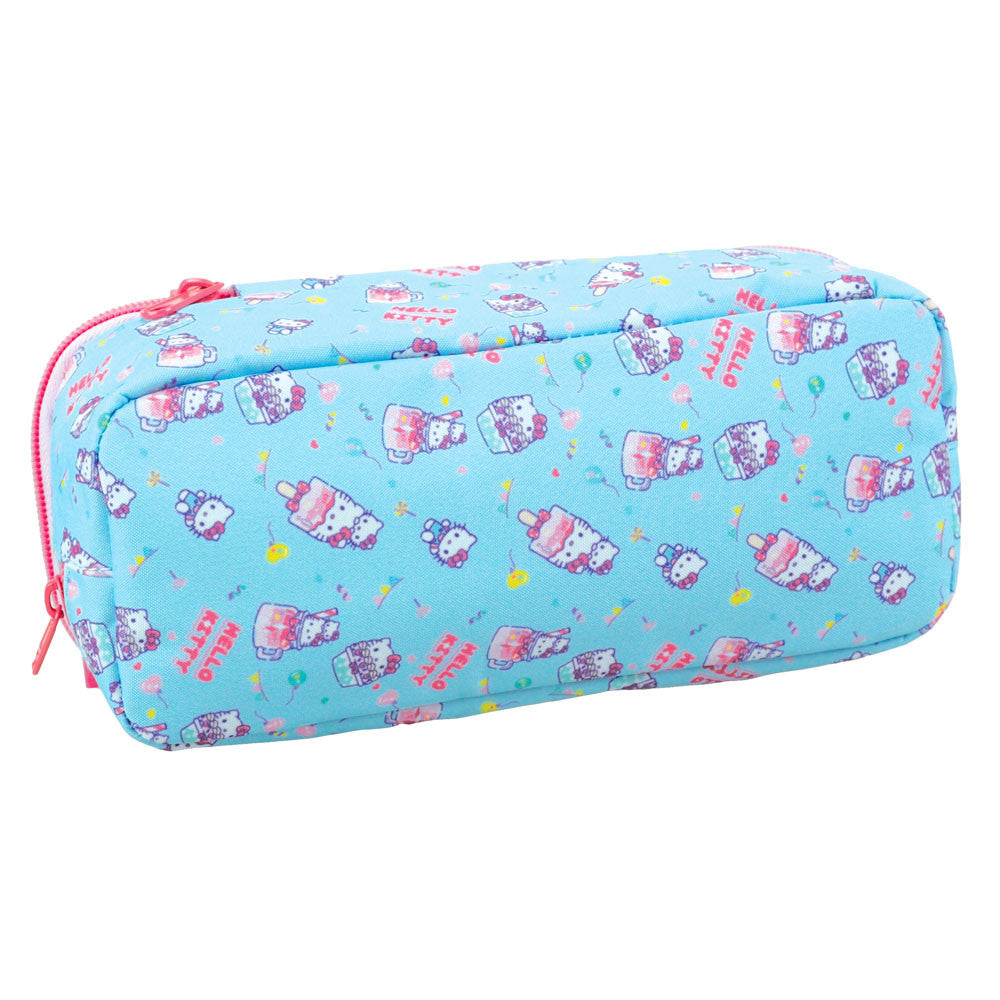 Gim 2 Compartments Pencil Case 10 x 23cm - Hello Kitty