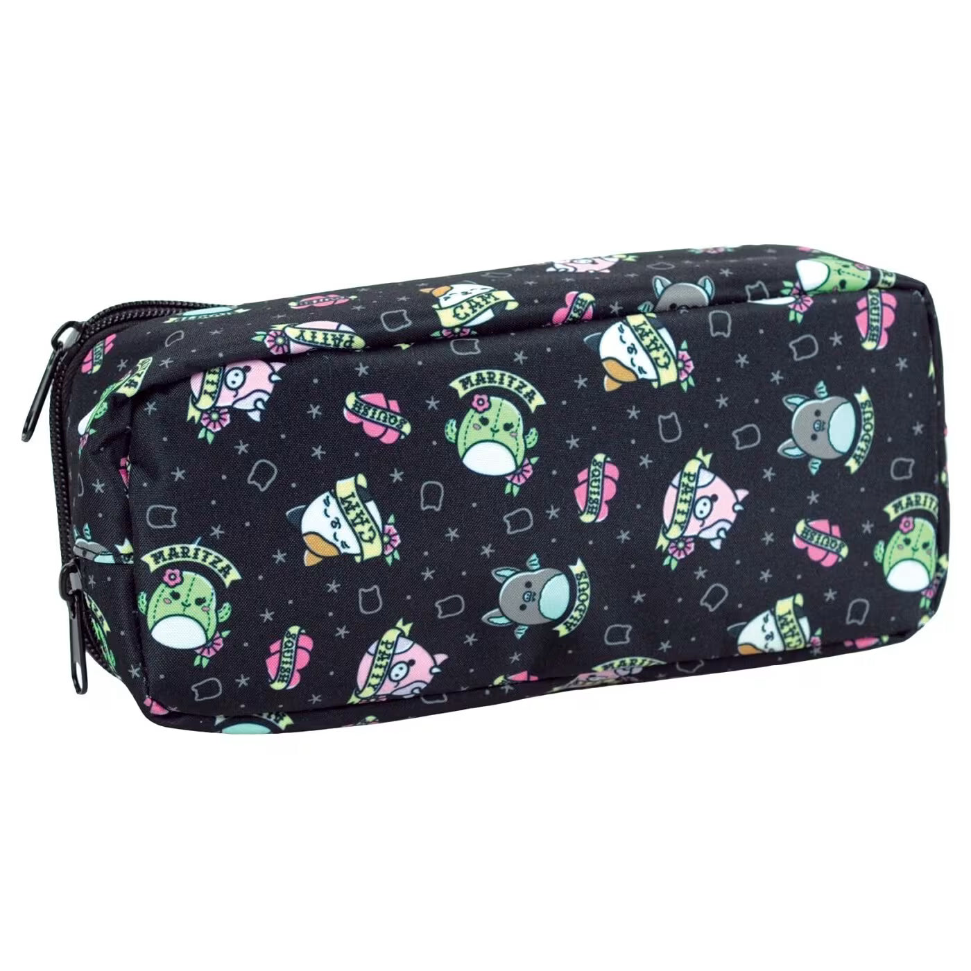 Gim 2 Compartments Pencil Case 10 x 23cm - Squishmallows