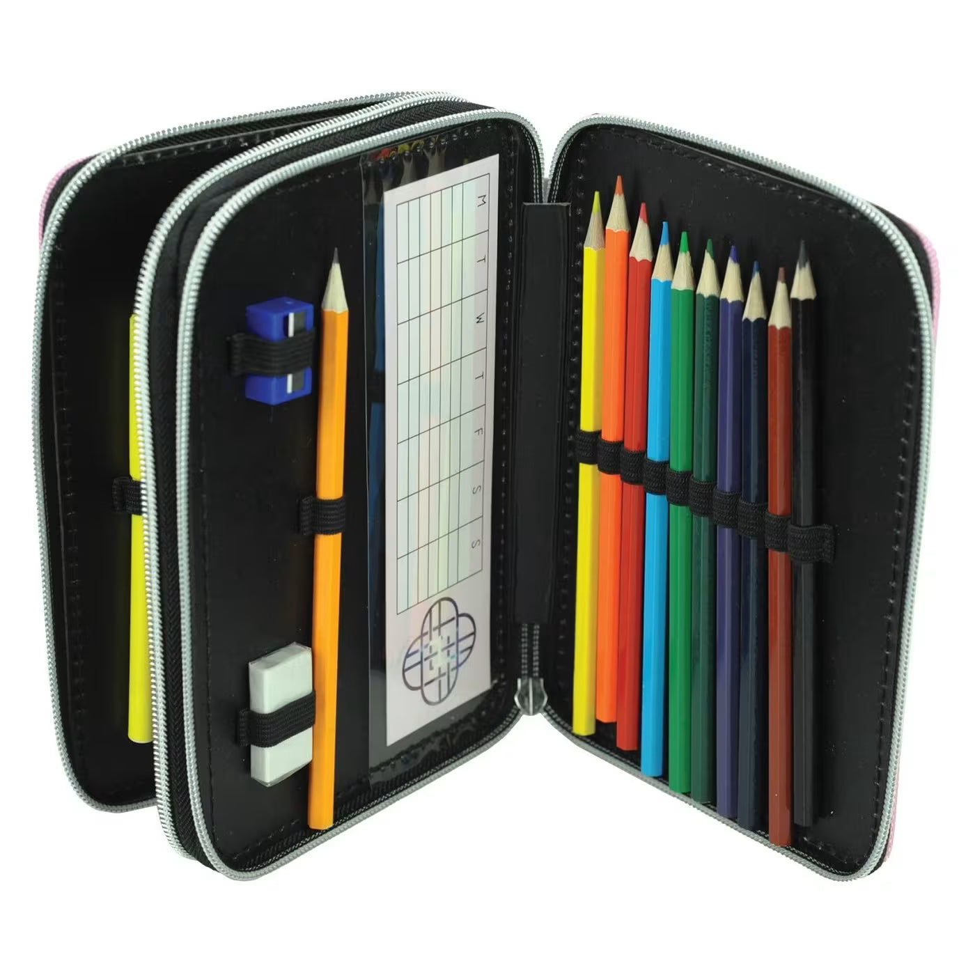 Gim Double Decker Pencil Case Filled 20 x 15 x 4cm - Netflix - K-Pop Demon Hunters