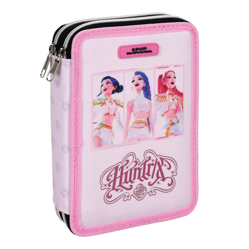 Gim Double Decker Pencil Case Filled 20 x 15 x 4cm - Netflix - K-Pop Demon Hunters