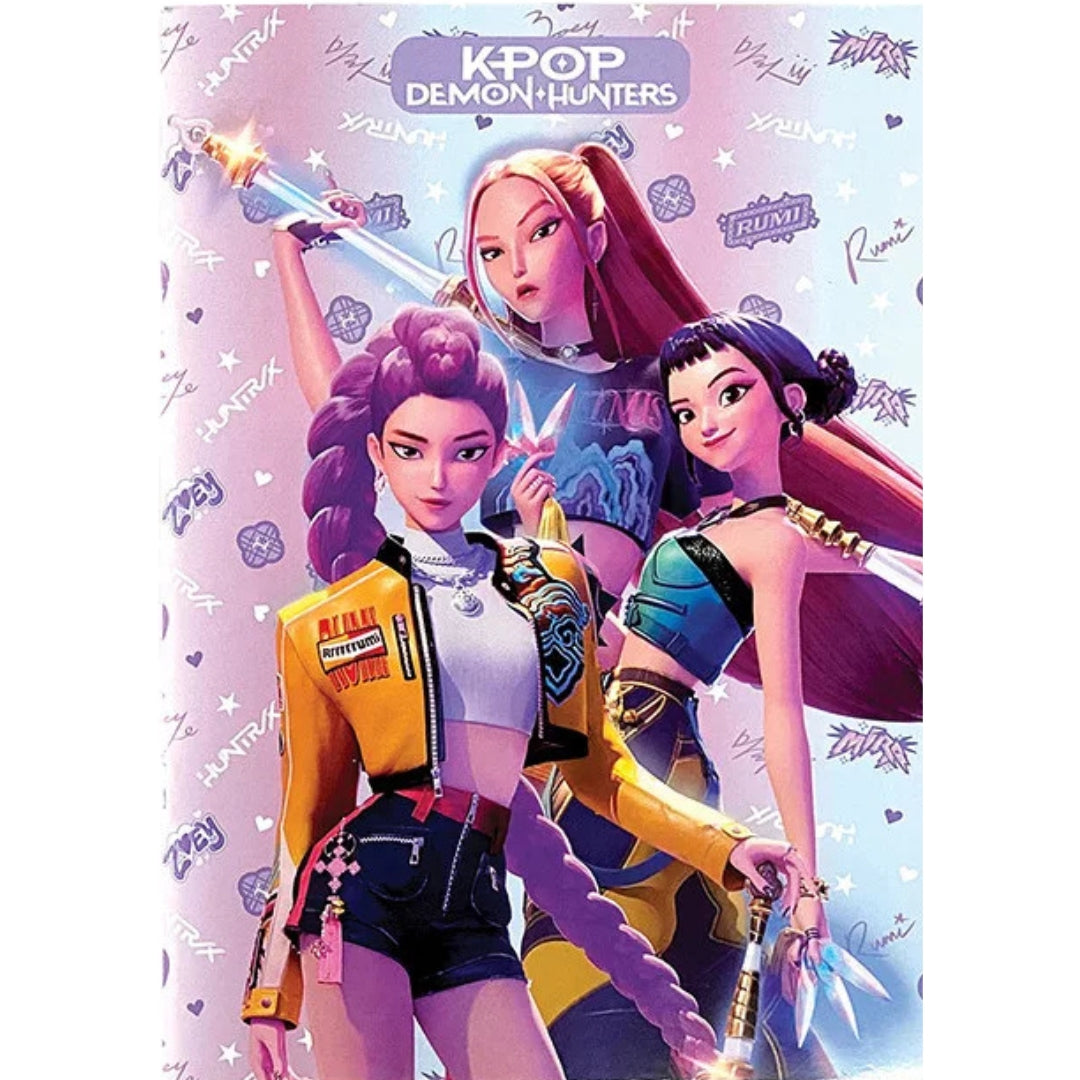 A4 Gim Lined Notebook 50 Sheets - Netflix - K-Pop Demon Hunters