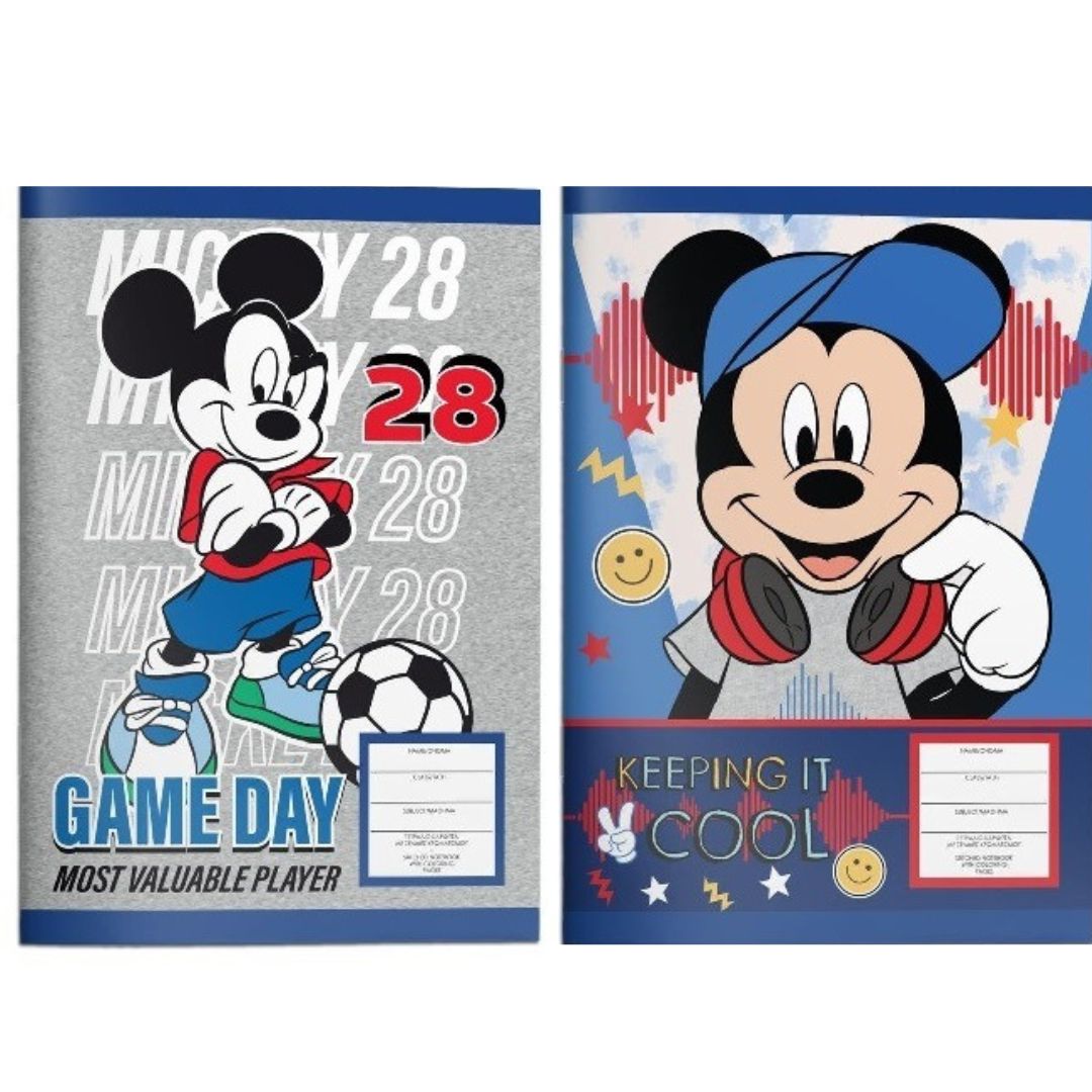 A5 Diakakis Disney Mickey Notebook x 1pc Asssortment