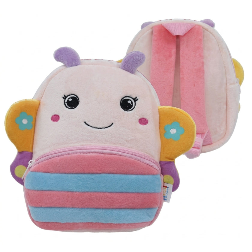 Diakakis 2 Compartments Backpack 26 x 24 x 10cm - Must Team - Plush - Butterfly