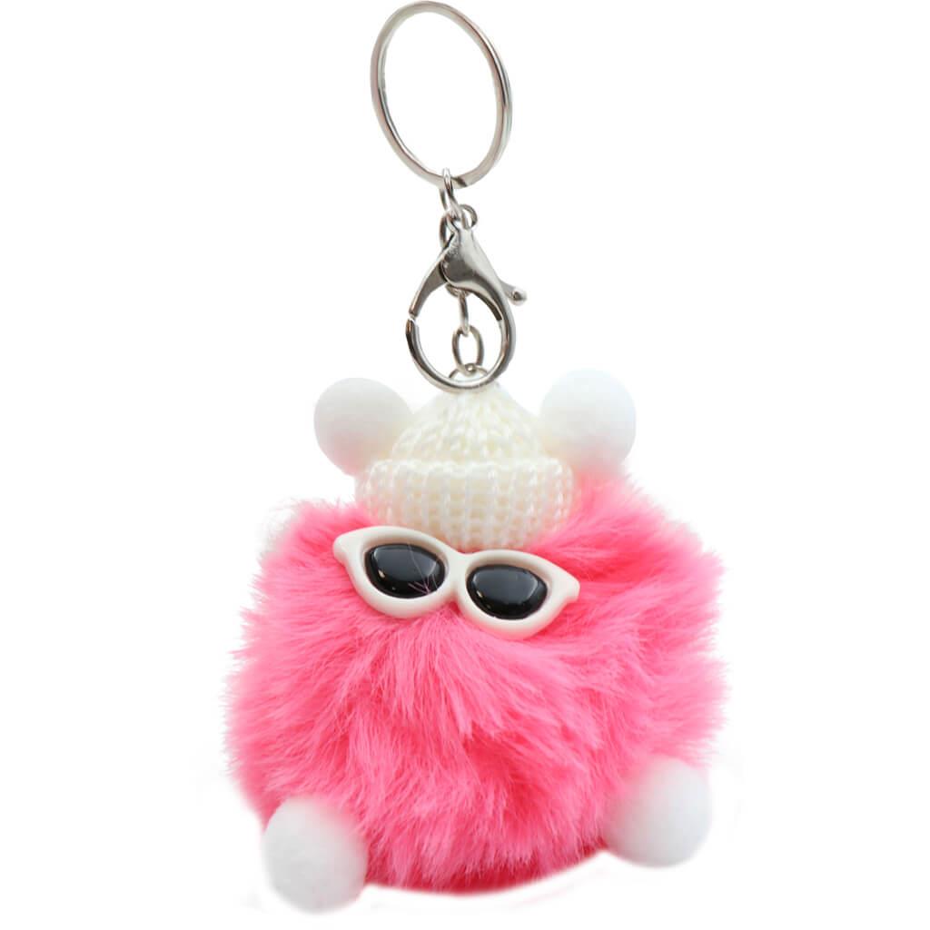 Mood Pom Pom Keychain 9 x 7 x 7.5cm x 1pc Assortment