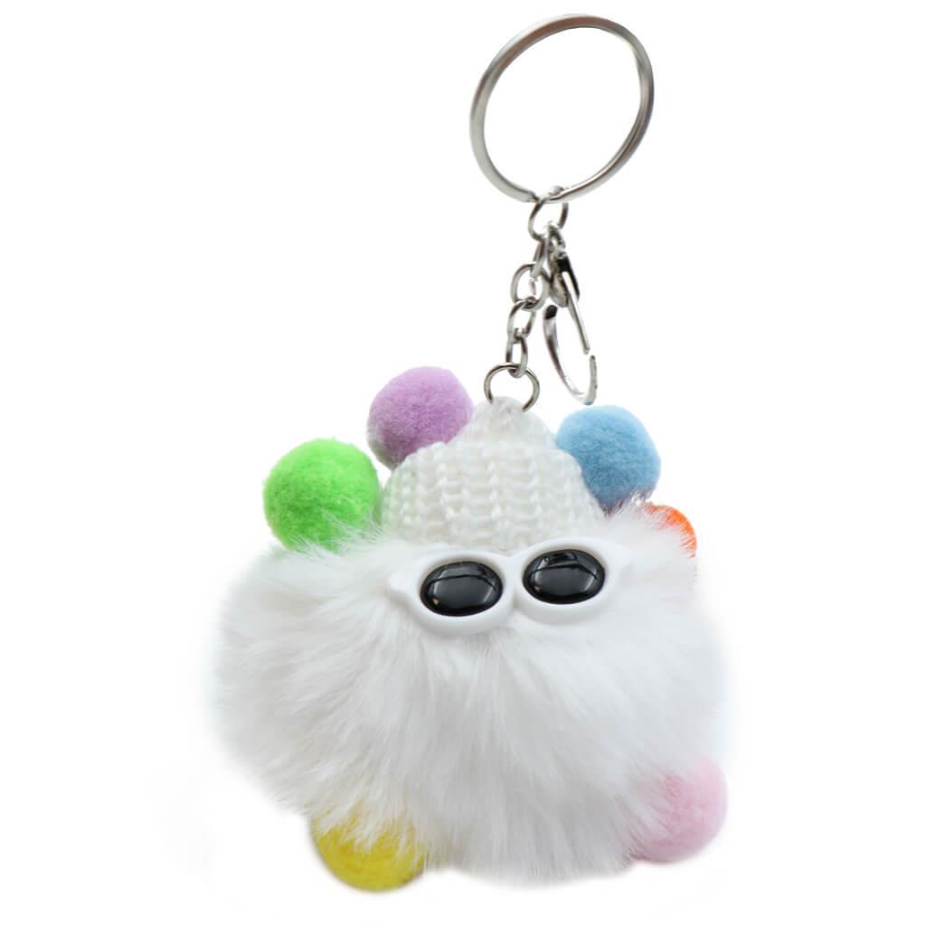 Mood Pom Pom Keychain 9 x 7 x 7.5cm x 1pc Assortment