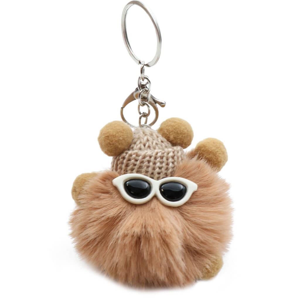 Mood Pom Pom Keychain 9 x 7 x 7.5cm x 1pc Assortment
