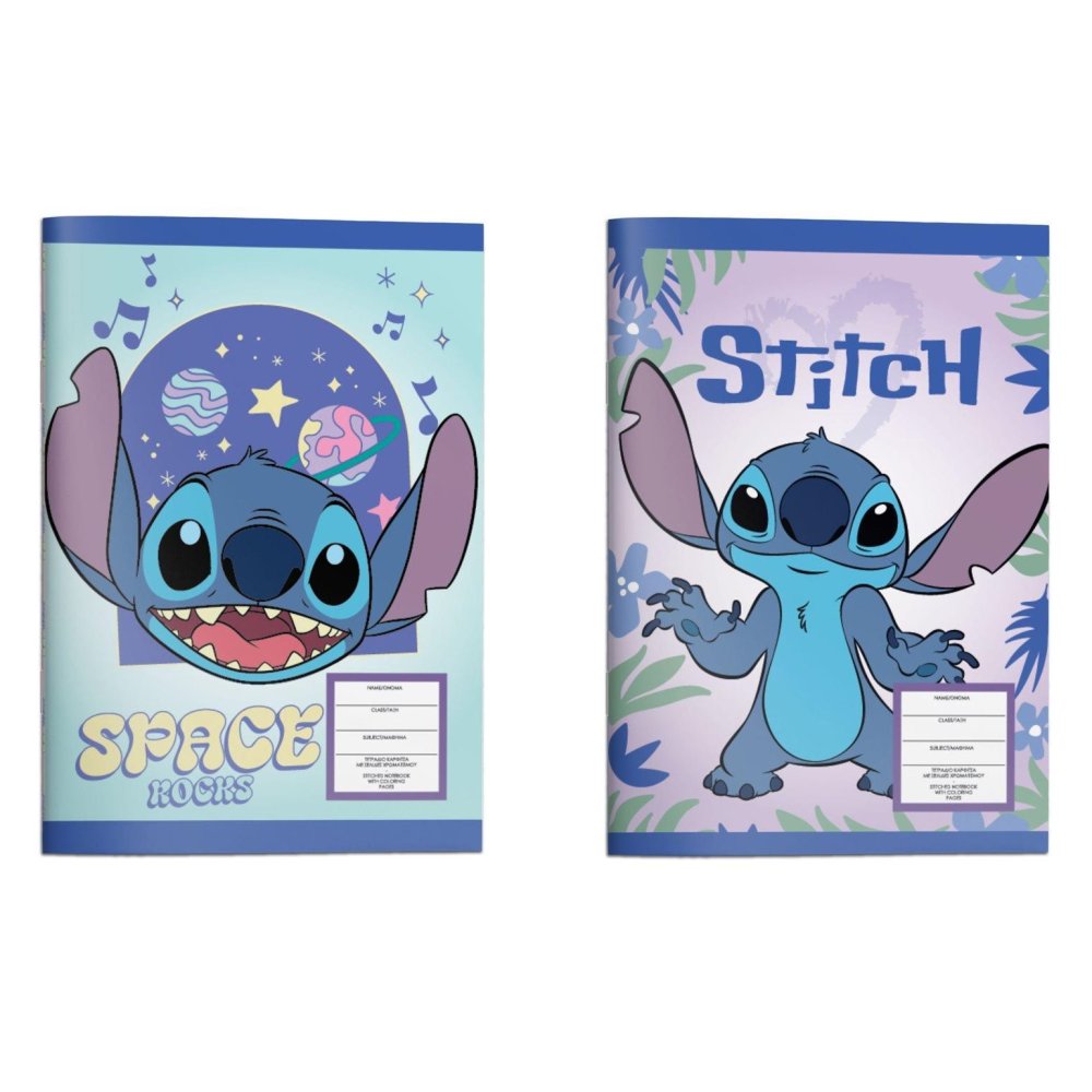 A5+ Ruled Notebook - Stitch x 1pc Assortment