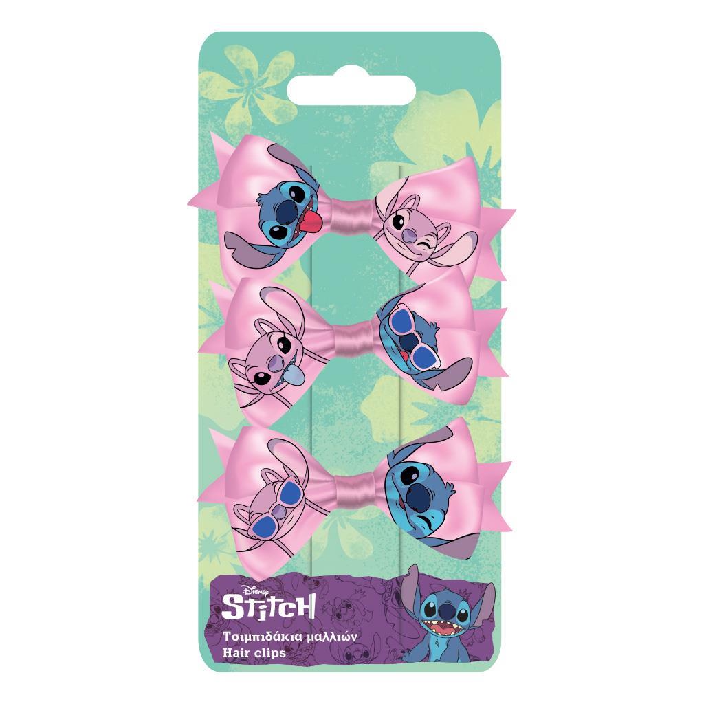Disney Stitch Hair Accessories - Hair Clips A Set Of 3pcs