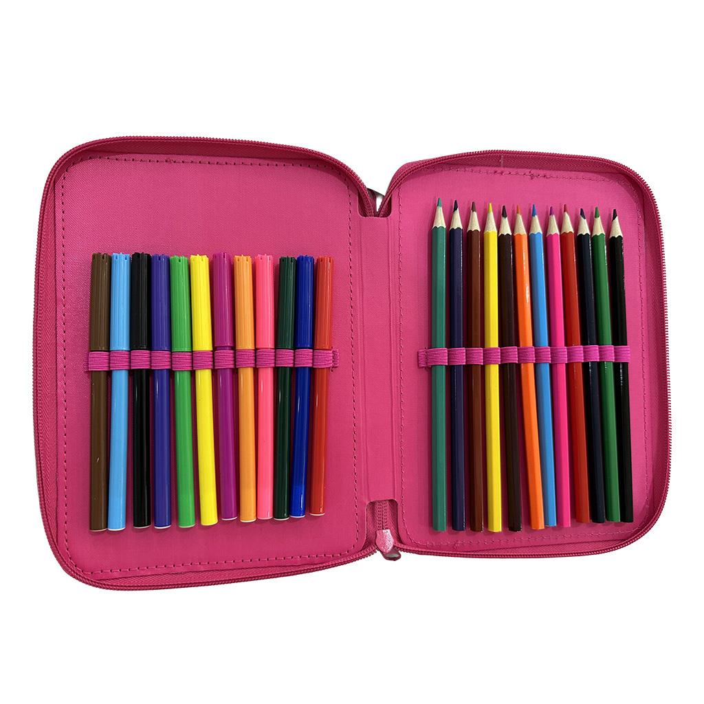 Diakakis Double Decker Pencil Case Filled 21 x 15 x 5cm - Must Team - Disney - Minnie Mouse