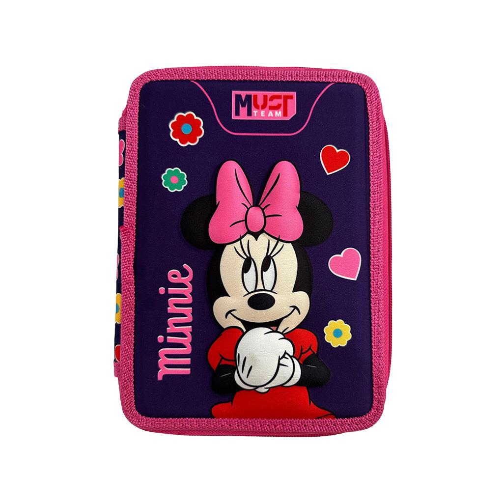 Diakakis Double Decker Pencil Case Filled 21 x 15 x 5cm - Must Team - Disney - Minnie Mouse