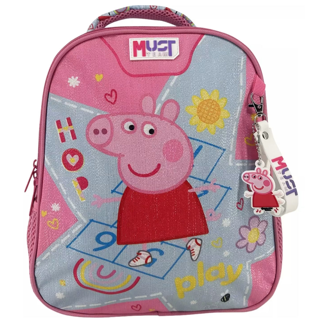 Diakakis 2 Compartments Backpack 31 x 27 x 10cm - Must Team - Peppa Pig