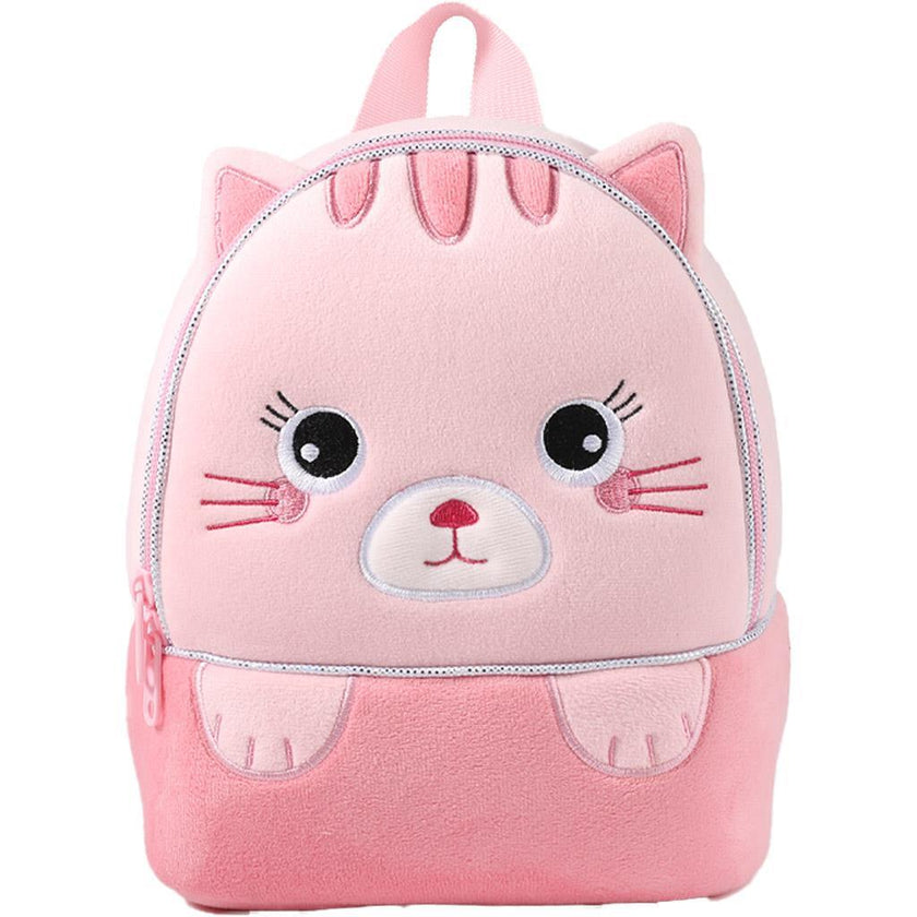 Diakakis 2 Compartments Backpack 26 x 24 x 10cm - Must Team - Plush - Little Kitty