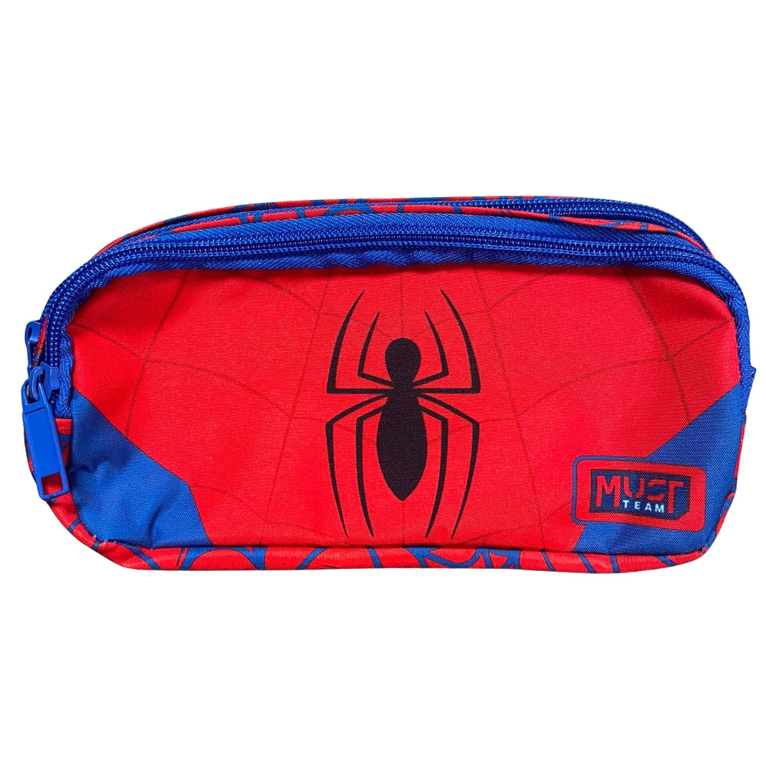 Diakakis 2 Compartments Pencil Case 21 x 9 x 6cm - Must Team - Marvel - Spider-Man