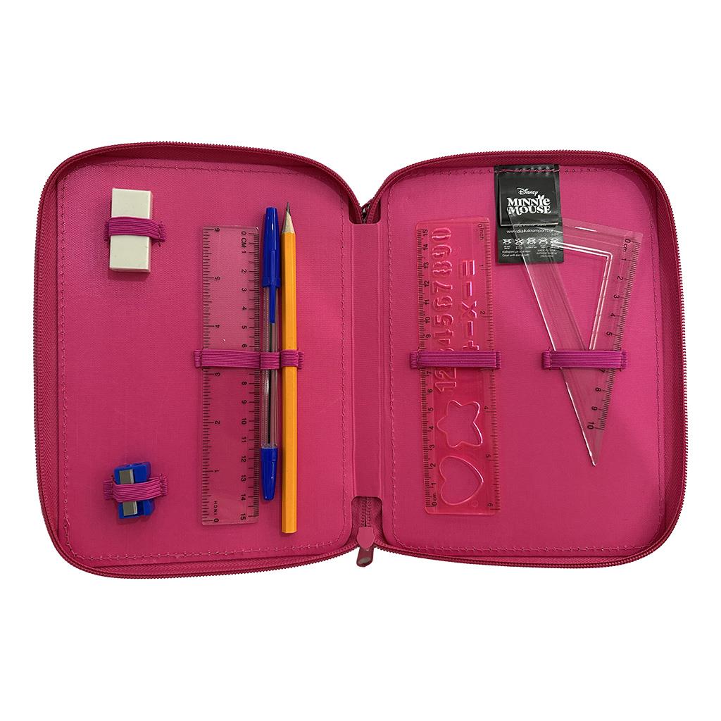 Diakakis Double Decker Pencil Case Filled 21 x 15 x 5cm - Must Team - Disney - Minnie Mouse