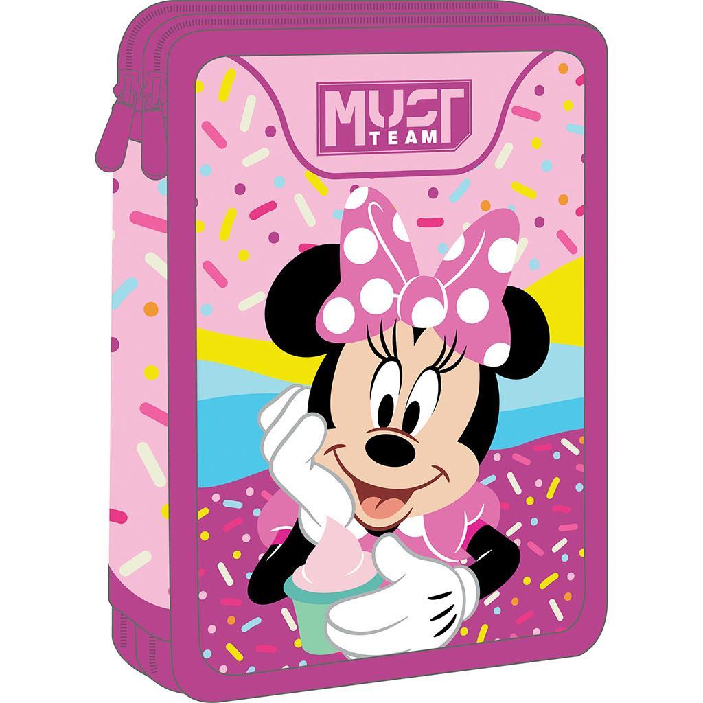 Diakakis Double Decker Pencil Case Filled 21 x 15 x 5cm - Must Team - Disney - Minnie Mouse