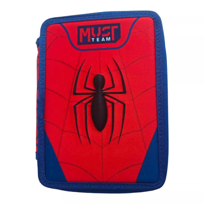 Diakakis Double Decker Pencil Case Filled 21 x 15 x 5cm - Must Team - Marvel - Spider-Man
