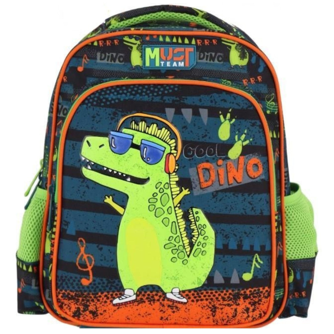 Diakakis 2 Compartments Backpack 31 x 27 x 10cm - Must Team - Music Dino