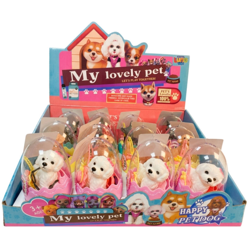 Diakakis - Luna - Dogs With Accessories In Egg x 1pc Assortment