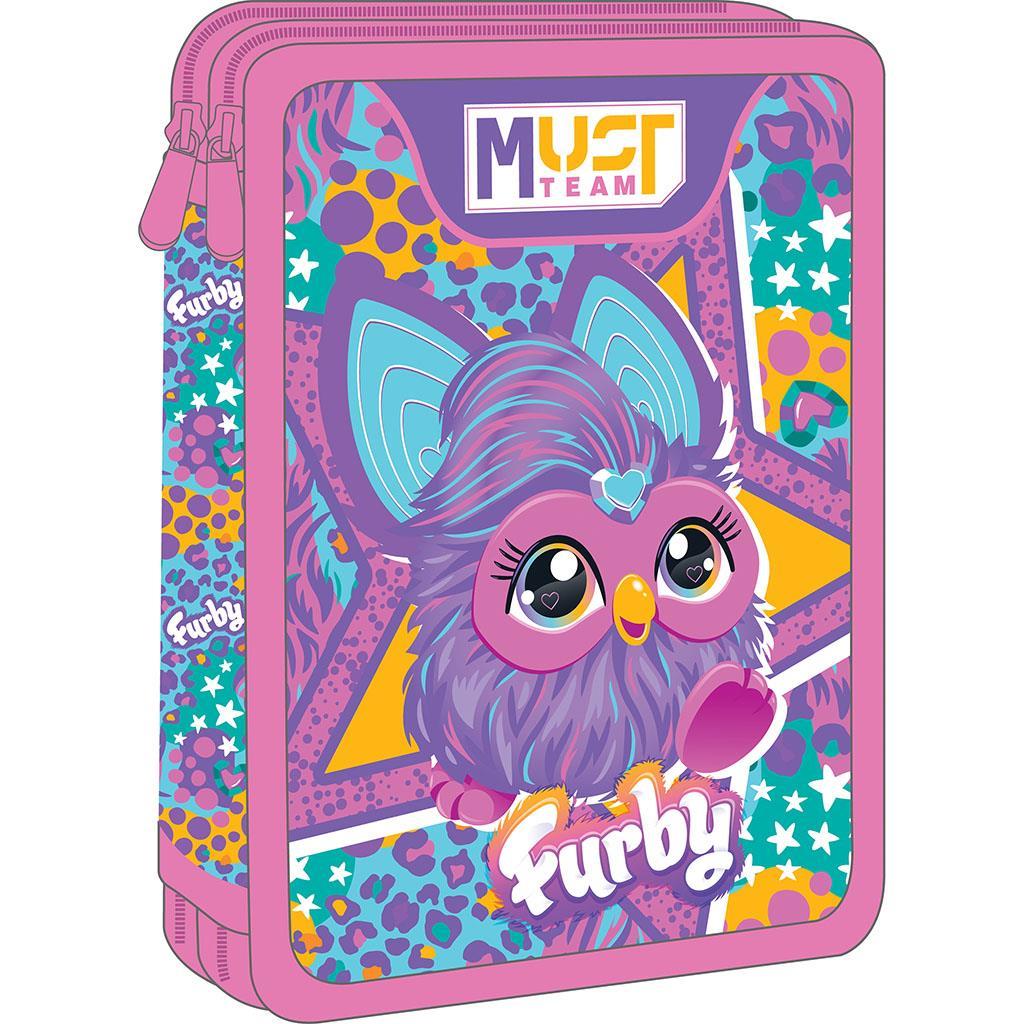 Diakakis Double Decker Pencil Case Filled 21 x 15 x 5cm - Must Team - Furby