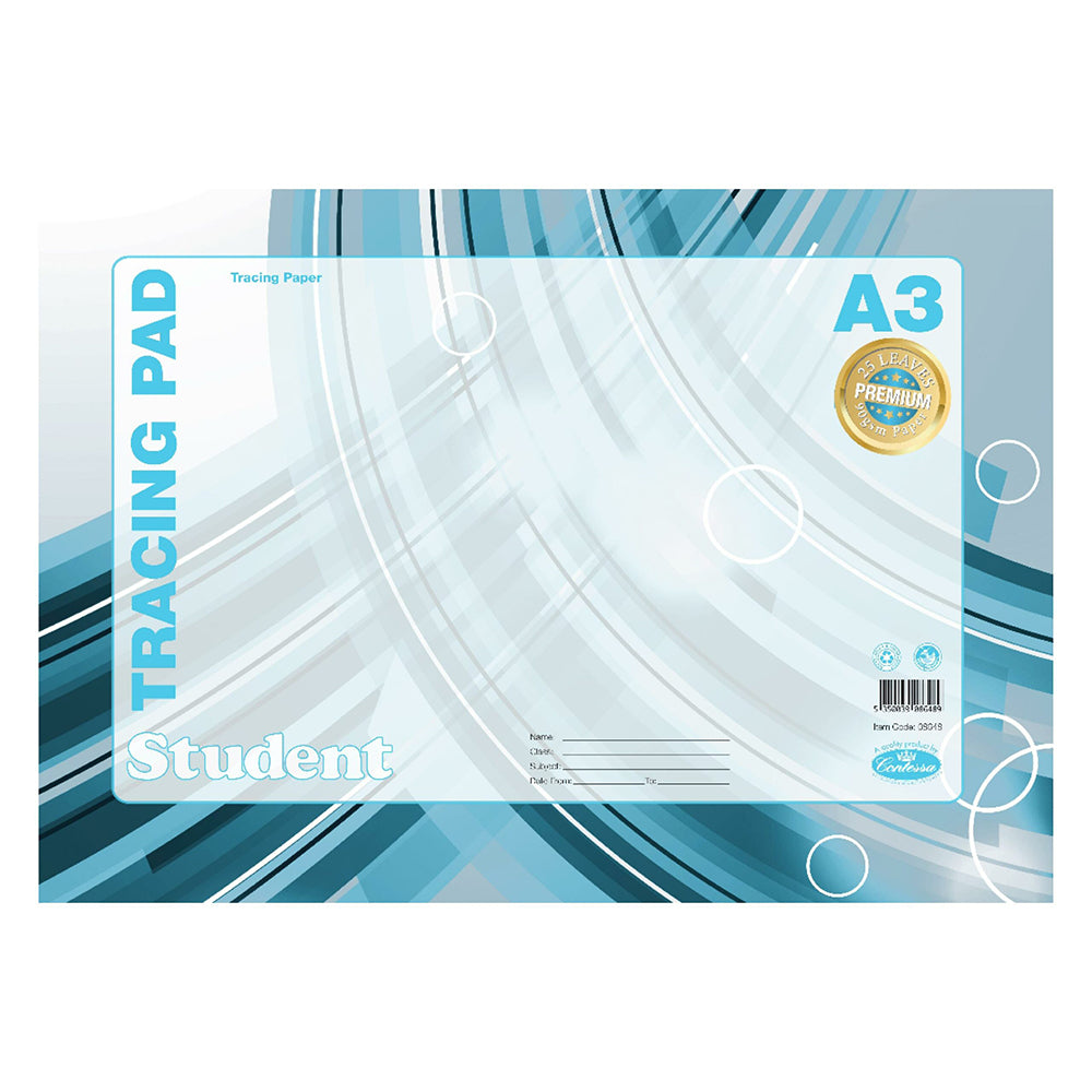 A3 Contessa Student Tracing Pad 90gsm 25 Leaves