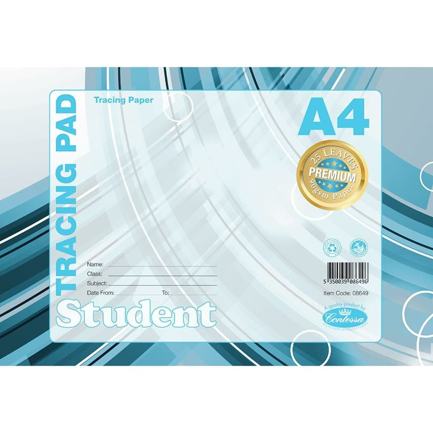 A4 Contessa Student Tracing Pad 90gsm 25 Leaves