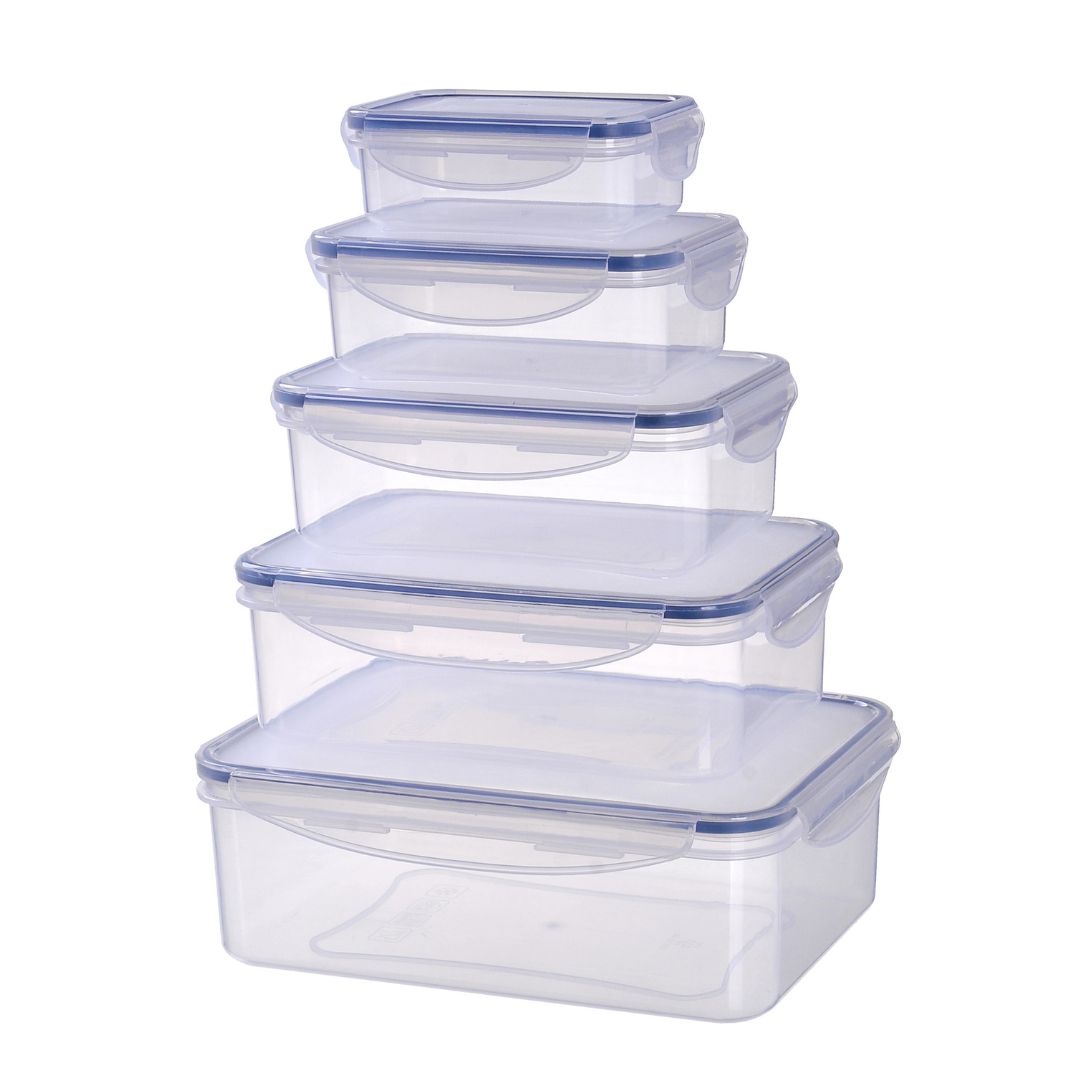 H & L Rectangle Food Containers Set Of 5