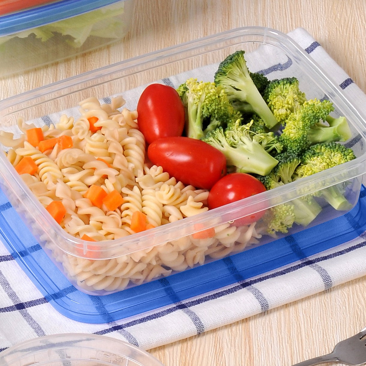 H&L Rectangular Food Container 1L Set Of 4pcs