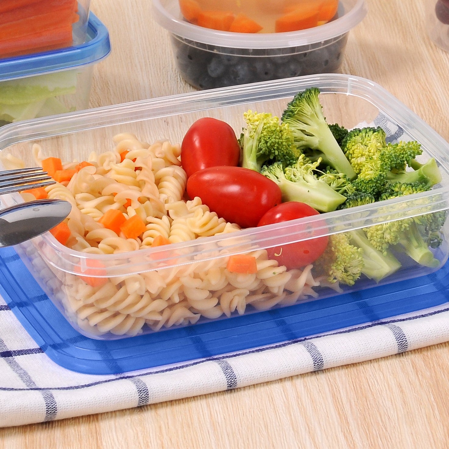 H&L Rectangular Food Container 1L Set Of 4pcs