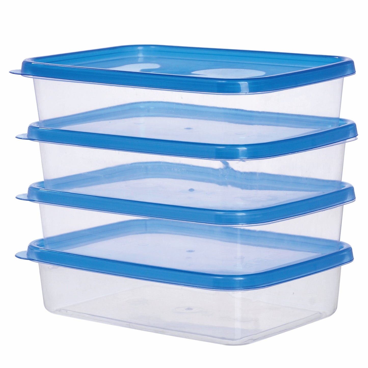 H&L Rectangular Food Container 1L Set Of 4pcs
