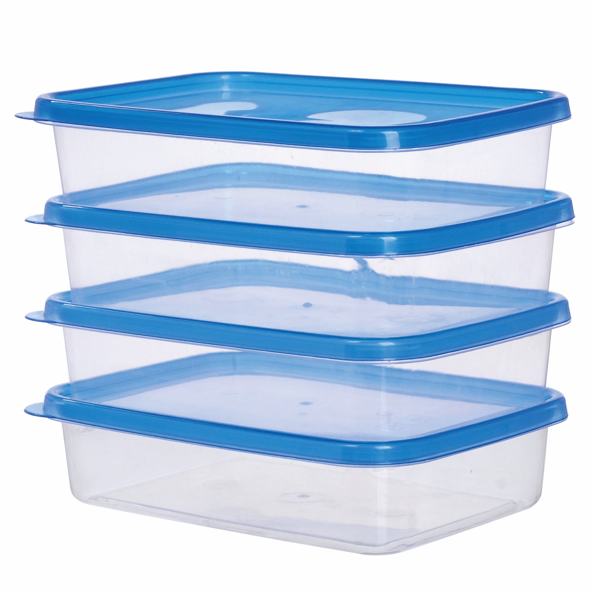 H&L Rectangular Food Container 1L Set Of 4pcs
