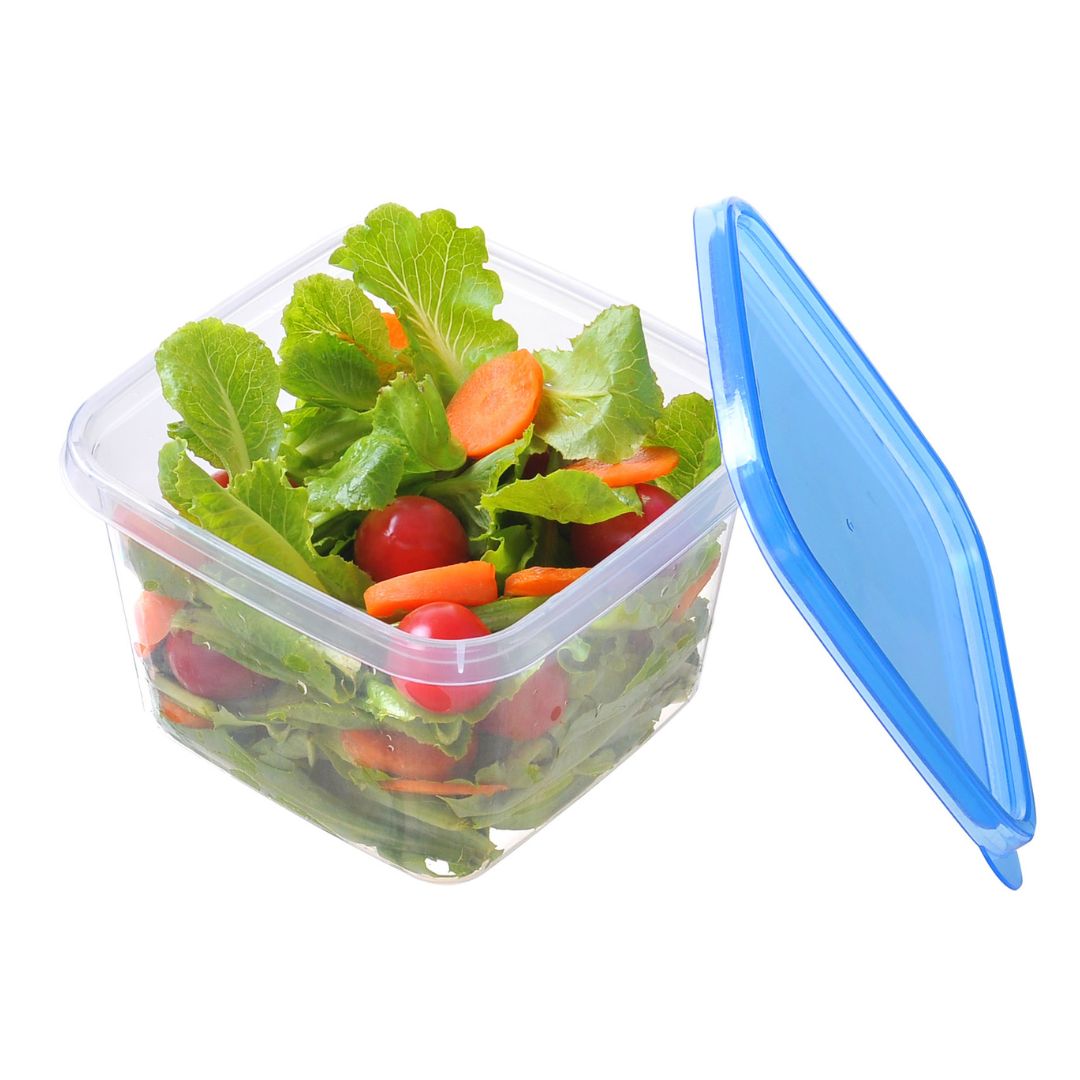 H&L Square Food Container 1L Set Of 4pcs