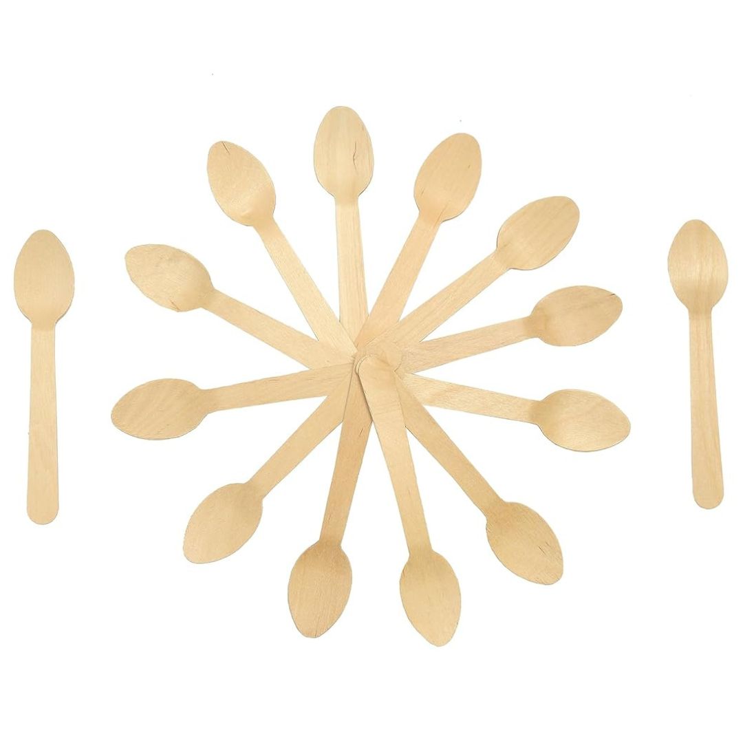 Ipak Birch Wooden Spoons 16cm A Pack Of 15pcs