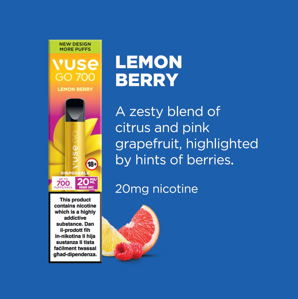 Vuse Go 700 Lemon Berry Ice