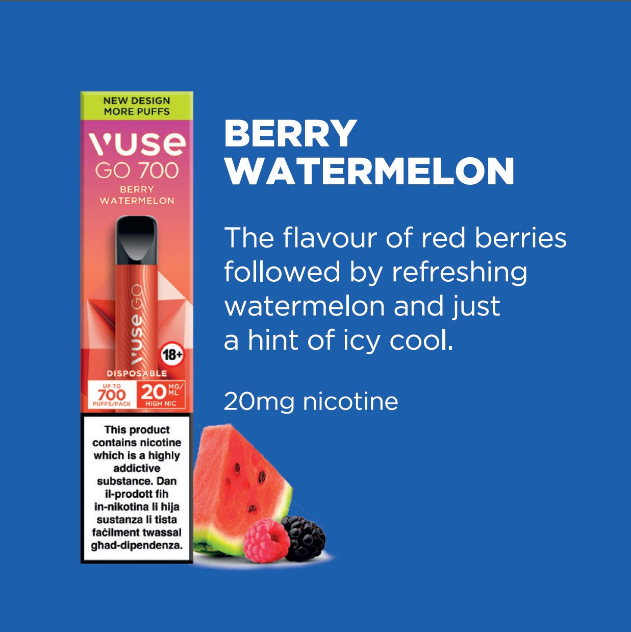 Vuse Go 700 Berry Watermelon Ice